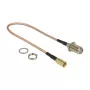Kabel koncentryczny DeLOCK 13024 0.25 m F SMB Brązowy