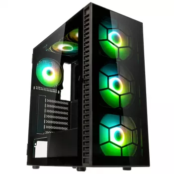 Kolink Observatory HF Plus Glass ARGB Midi-Tower - czarna