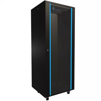 Szafa wolnostojąca Extralink Rackmount 32U 600x600 Czarna