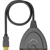 HDMI-Umschaltbox 3 to 1 (4K @ 60 Hz), przełącznik HDMI (czarny, kabel 55 cm)