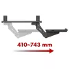 Uchwyt pod biurko na klawiaturę Maclean, regulowany, max. 5 kg, czarny, MC-156 B