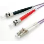 Światłowodowy kabel połączeniowy VALUE 50/125 µm LC/ST OM4 fioletowy 10 m