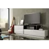 Cama szafka TV SIGMA 3 180 biały/biały połysk + czarny