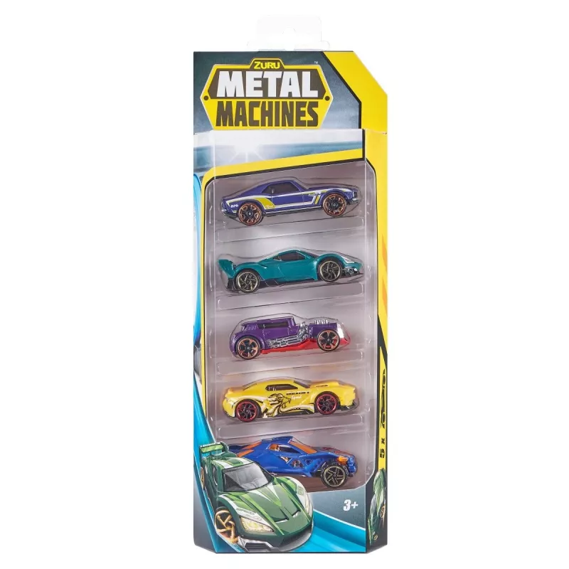 Zuru Metal Machines zestaw 5 samochodzików metalowych 1:64, seria 2, mix wzorów
