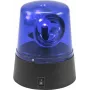 Mini niebieska lampa policyjna LED EUROLITE 50603660 — ładowana przez USB, zasilana bateryjnie, kompaktowy sygnalizator ostrzegawczy