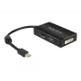 Kabel DeLOCK 0,16m mini DisplayPort na DisplayPort, HDMI, DVI