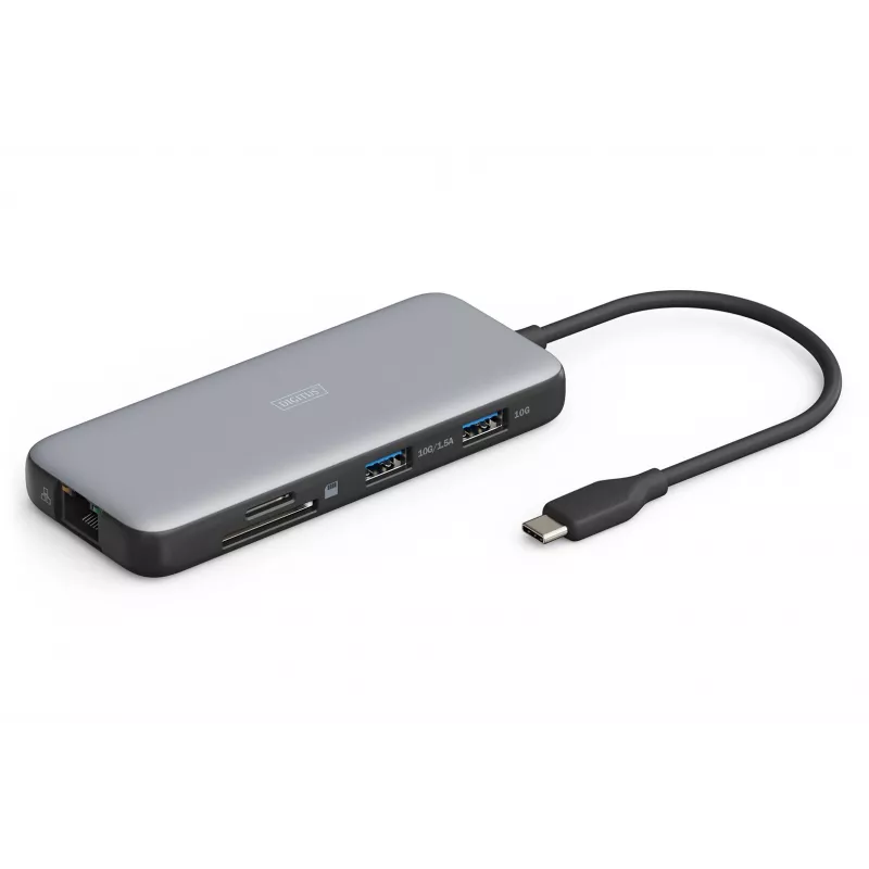 Stacja dokująca USB-C Digitus DA-70915 8-portowa 100W Power Delivery