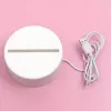 Lampka nocna Extralink HOME z iluzją optyczną 3D 'Pierced Hearts', lampka nocna USB