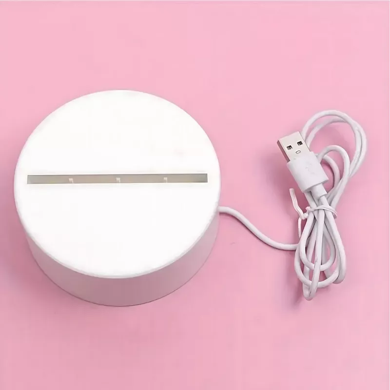 Lampka nocna Extralink HOME z iluzją optyczną 3D 'Pierced Hearts', lampka nocna USB