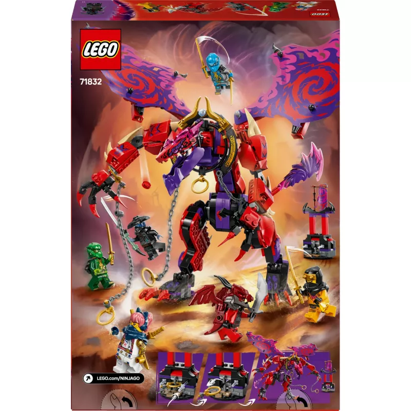 LEGO NINJAGO 71832 Smok Chaosu Thunderfang