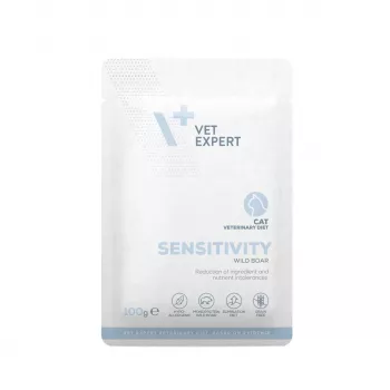 Mokra karma dla kota VETEXPERT Veterinary Diet Sensitivity saszetka 100 g — dzik, bezzbożowa, dorosłe koty