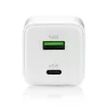 Ładowarka sieciowa everActive SC-450Q 45W 1×USB-C 1×USB-A biała