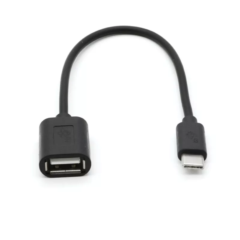 Kabel TB OTG USB AF - USB C 15cm Czarny (AKTBXKU4PAC015B)