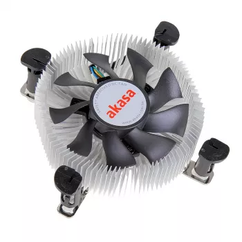 Akasa AK-CCE-7106HP system chłodzenia komputera Chłodzenie procesora Czarny, Srebrny