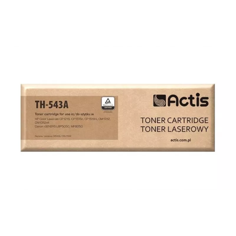 Toner Actis TH-543A (zamiennik dla HP 125A CB543A, Canon CRG-716M; Standard; 1500 stron; magenta)