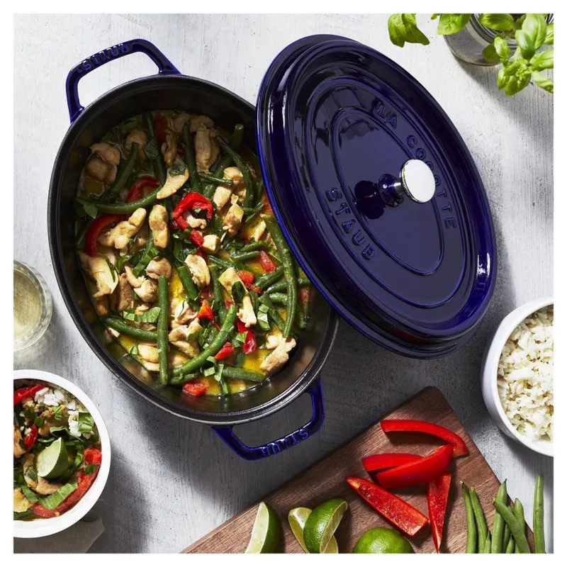 Żeliwny garnek kokotka Staub 4,25 l, 29 cm, niebieski