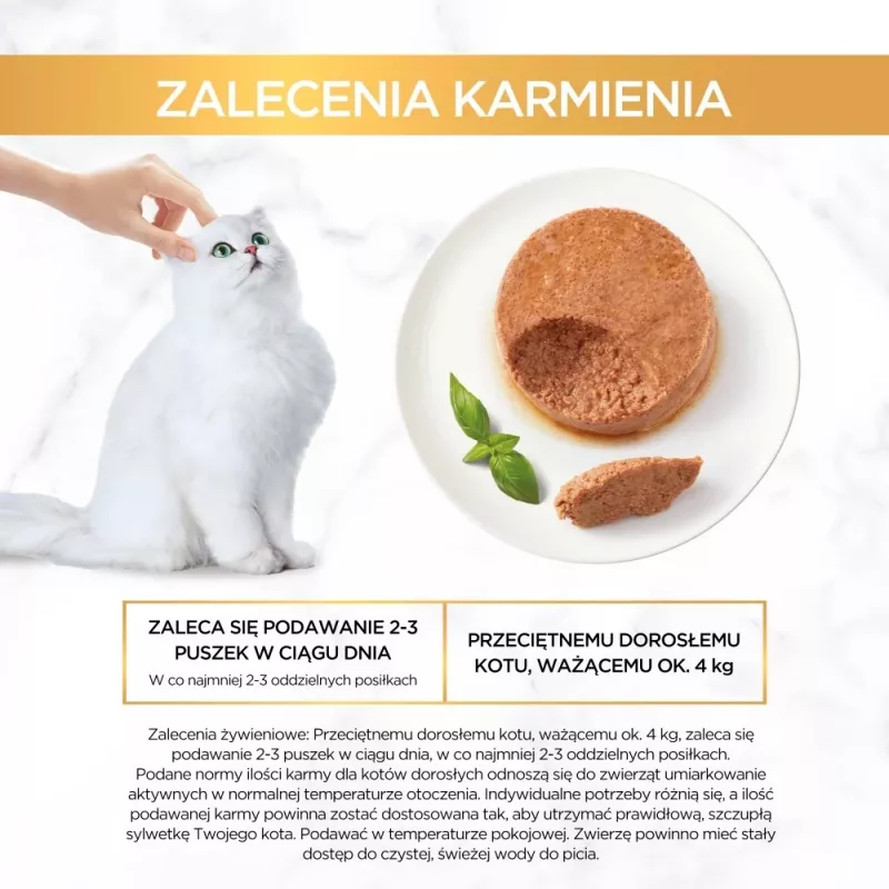 Multipak mokrej karmy dla kota Purina Nestlé Gourmet Gold Mus Mix 48×85 g puszek różne smaki