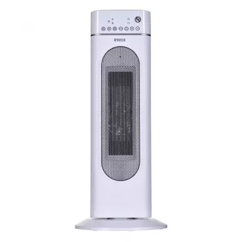 Elektryczny grzejnik ceramiczny NOVEEN PTC3000, 2000 W (min. 1200 W), wyświetlacz LED, timer, pilot, oscylacja, biały