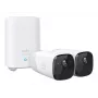 Eufy Security, eufyCam 2 Pro Bezprzewodowy System Kamer Bezpieczeństwa, Żywotność Baterii 365 Dni, Kompatybilność z HomeKit, Rozdzielczość 2K, Wodoszczelność IP67, Noktowizja, Zestaw 2 Kamer, Bez Opłat Miesięcznych