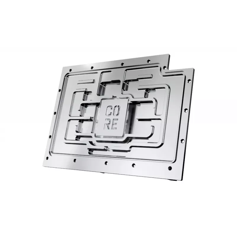 Backplate Alphacool 10268 Akryl Aluminium Chrom Miedź Nylon Czarny 160.8mm