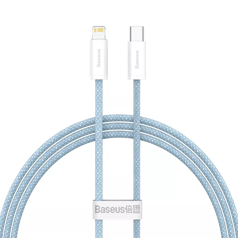 Kabel USB-C na Lightning Baseus Dynamic Series, 20 W, 1 m (niebieski)