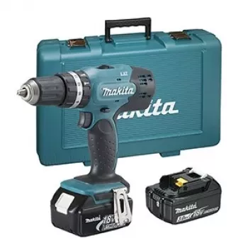 Makita DHP453RFE wiertarka Szybkomocująca Czarny,Niebieski 1.8 kg