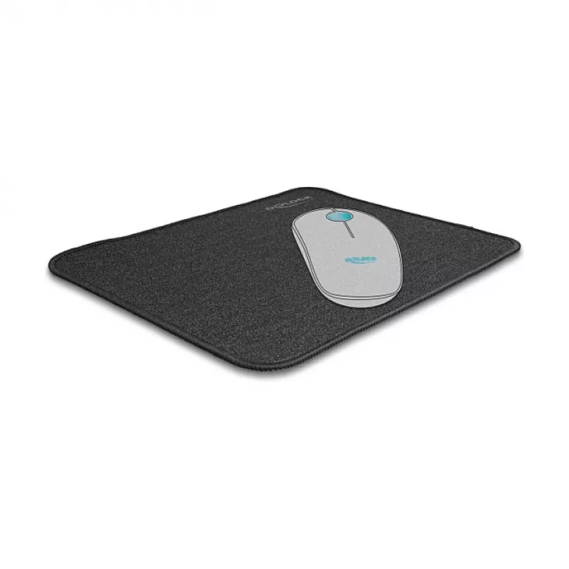 Podkładka pod mysz DeLOCK glitter-Czarny 300x245mm Guma Antypoślizgowa