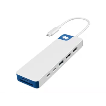 Hyper HyperDrive Flex 9-portowa stacja dokująca Dual 4K HDMI, biało-niebieska | HD4103BUGL | Liczba portów HDMI 2