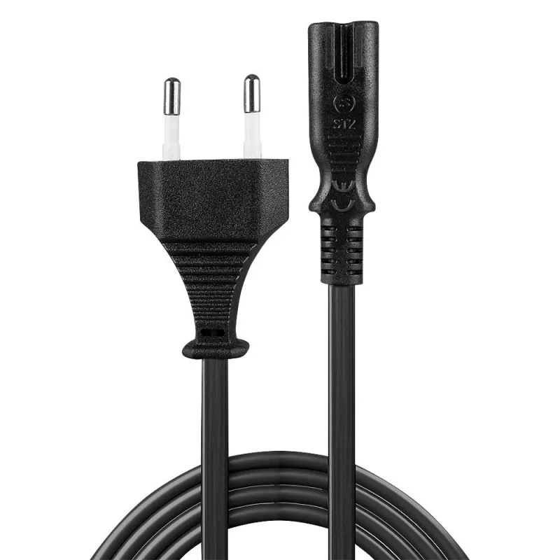 Lindy 30421 kabel zasilający Czarny 2 m CEE7/16 Wtyk C7