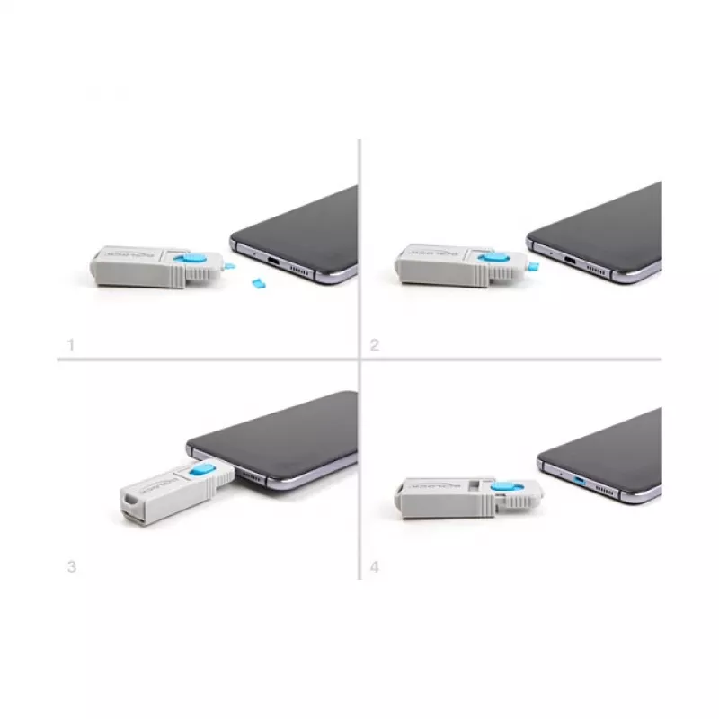 Blokada portu DeLOCK 20925 Micro USB 5 sztuk + narzędzie blokujące