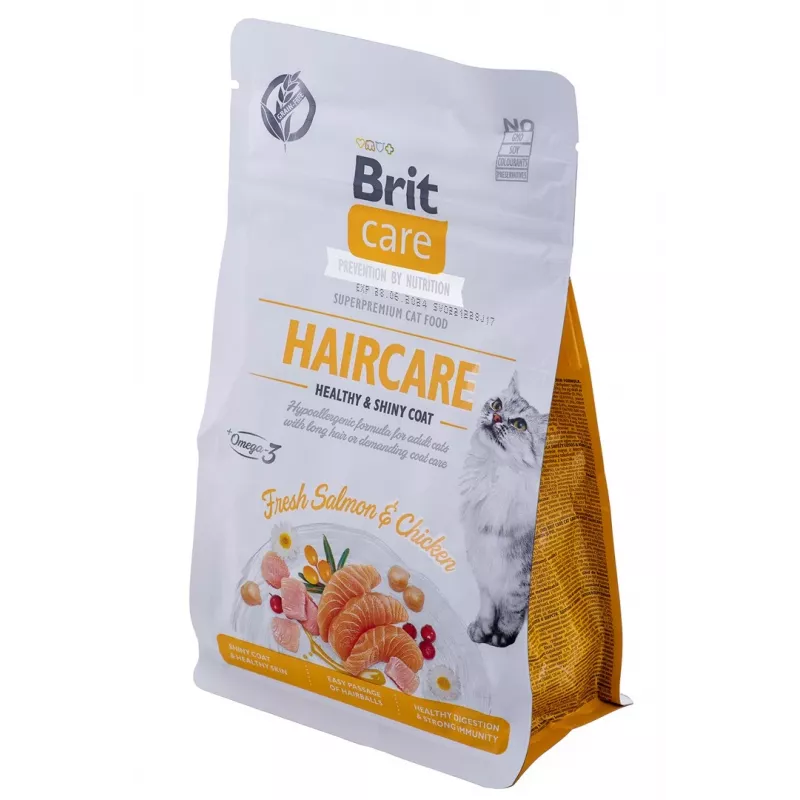BRIT Care Grain Free Haircare Healthy & Shiny Coat - sucha karma dla kota - 400 g