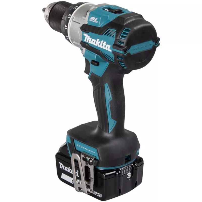 Wkrętarka/wiertarka udarowa Makita DHP489RTJ 1800 RPM Czarny, Niebieski