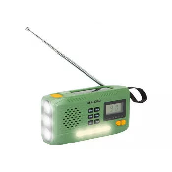 Przenośne radio solarne AM/FM BLOW RA13 77-551# — lekkie, ładowanie słoneczne bez baterii