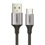 Kabel Ugreen USB-A/USB-C QC 3.0 3A 2m US288 (szary)