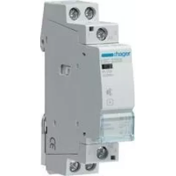 Przekaźnik elektryczny Hager ESC225S, wejście 230 V AC, prąd styków 25 A, szary, 17,85×60×83 mm