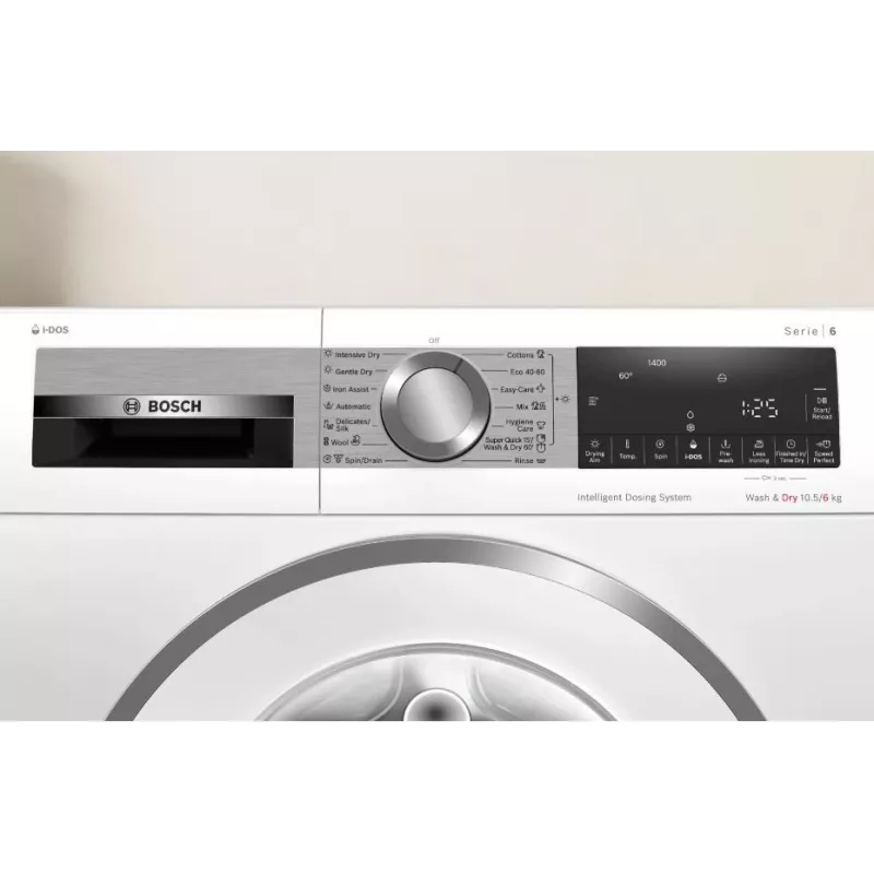 Bosch WNG254A9BY Pralko-suszarka 10,5 kg / 6 kg 1400 obr./min Biały