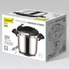 Szybkowar Maestro MR-2901, 6 L, średnica 22 cm, srebrny, powłoka nieprzywierająca