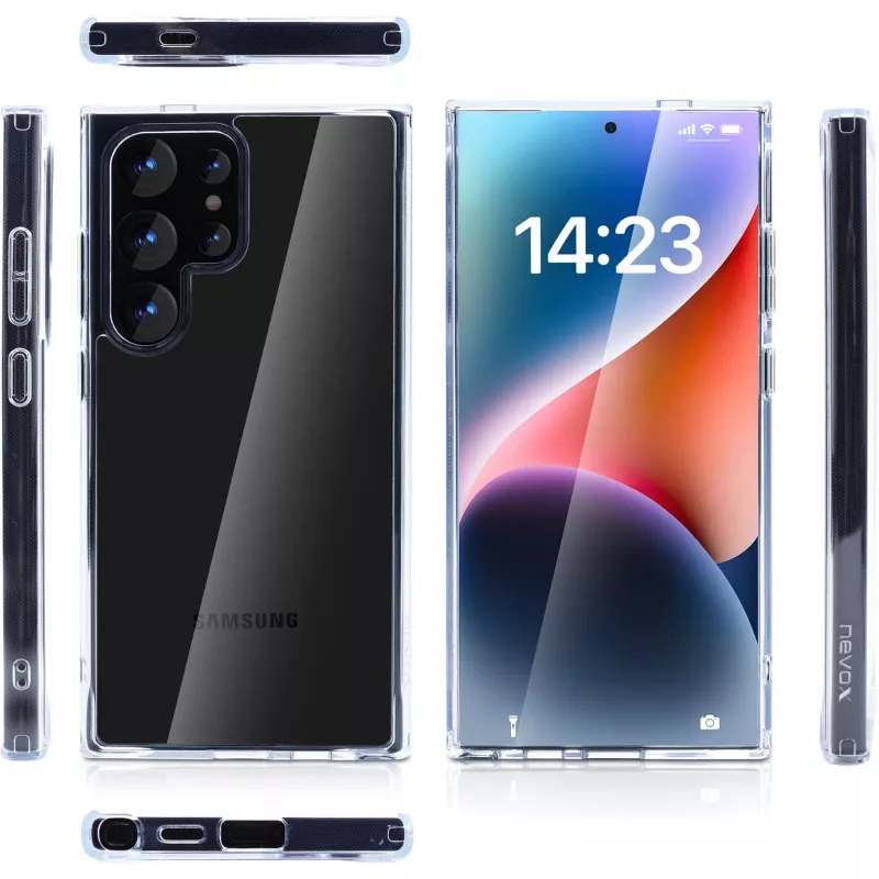 Cover nevox StyleShell SHOCKFlex Galaxy S25 Ultra Transparent 6.8 inch