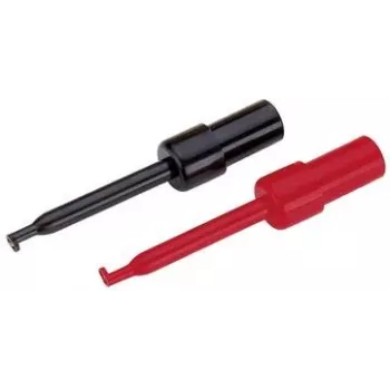 Zestaw sond testowych Voltcraft 108542, wtyk 2 mm, CAT I, czarny i czerwony