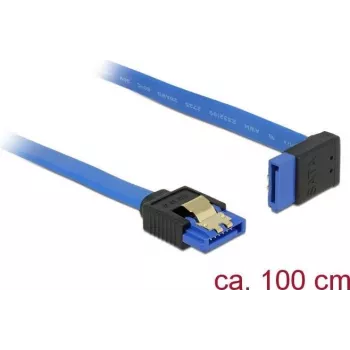 Kabel SATA DeLOCK 84999 1 m SATA 7-pin Czarny Niebieski