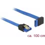Kabel SATA DeLOCK 84999 1 m SATA 7-pin Czarny Niebieski