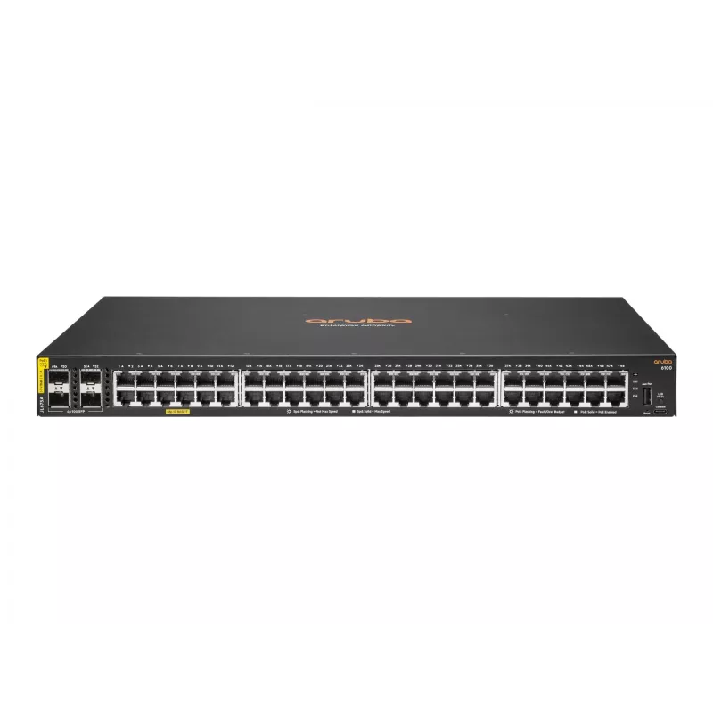 Przełącznik zarządzalny HPE Aruba Networking Aruba 6100 48G PoE 4SFP+ 370W