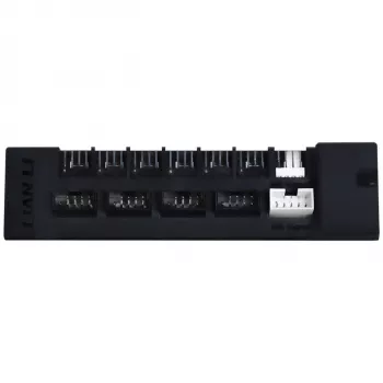 Koncentrator USB i PWM Lian Li EDGE HUB EG-HUB01B — 4× USB, 6× portów wentylatorów PWM