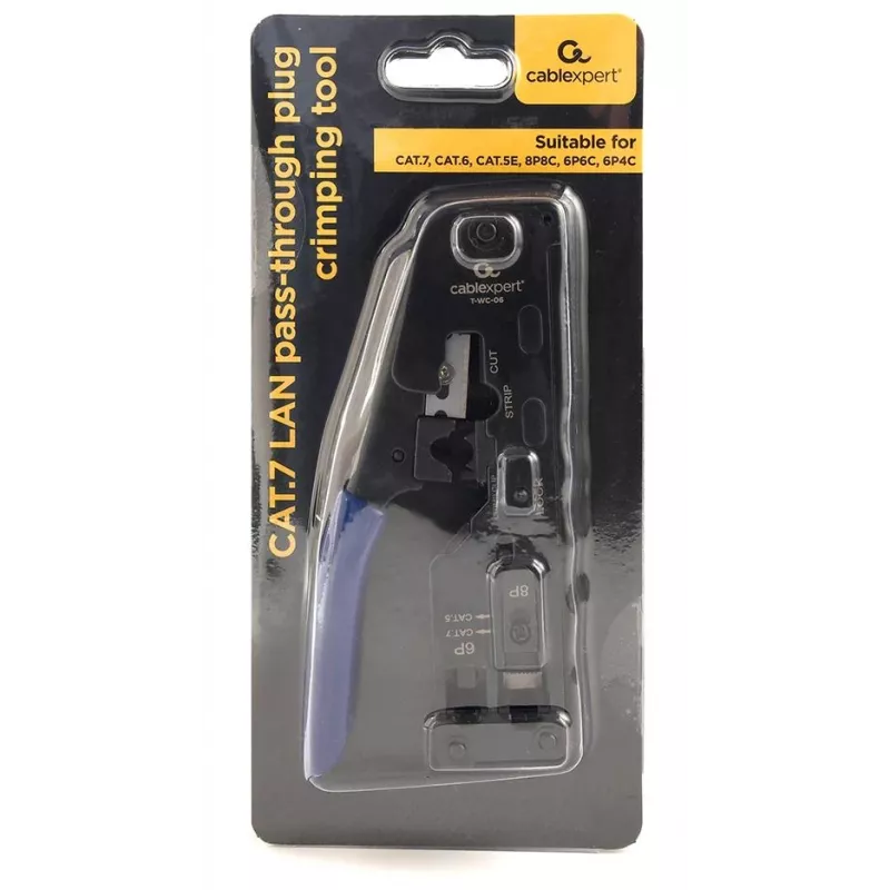 Zaciskarka GEMBIRD T-WC-06 do złączy RJ45, RJ12 i RJ11