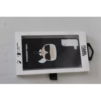 Etui twarde silikonowe Karl Lagerfeld KLHCS22MSLKHBK Czarny — ochronna silikonowa obudowa na smartfon