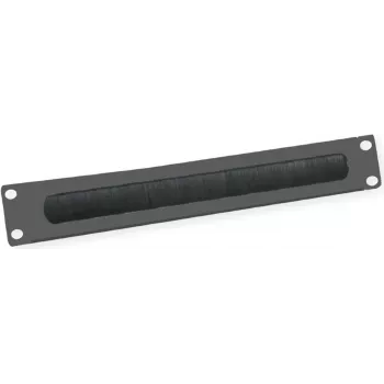 VALUE pokrywa rack ze szczotką do wprowadzania kabli - RAL 9005 - 2U - 25.4/48.3 cm (10inch/19inch)
