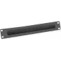 VALUE pokrywa rack ze szczotką do wprowadzania kabli - RAL 9005 - 2U - 25.4/48.3 cm (10inch/19inch)