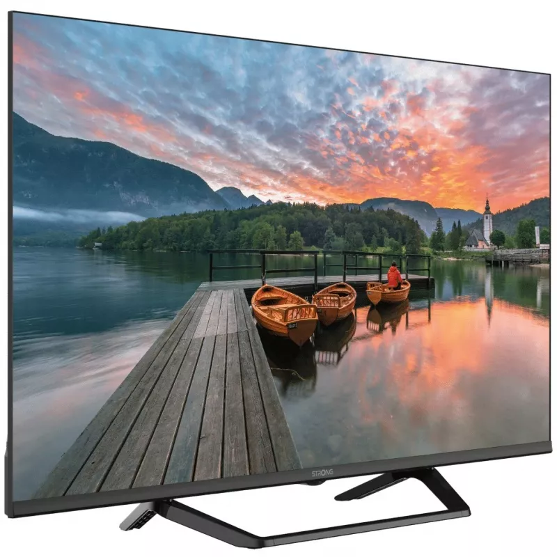 Strong SRT40FG6733C Smart TV - 1.920 x 1.080 Pixel 40 Cali HDR10 DVB-S2 HD / DVB-C / DVB-T2 Google TV 3 Wejścia HDMI [Klasa energetyczna F] (SRT40FG6733C)