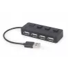 Koncentrator interfejsu USB 2.0 Gembird UHB-U2P4-05 z 4 portami USB