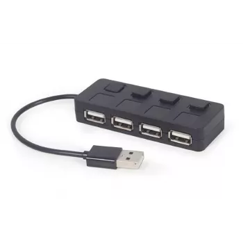 Koncentrator interfejsu USB 2.0 Gembird UHB-U2P4-05 z 4 portami USB